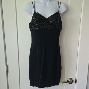 Niteline Black Sequin Dress
